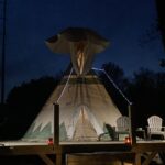 Tipi night at Lost Indian Camp